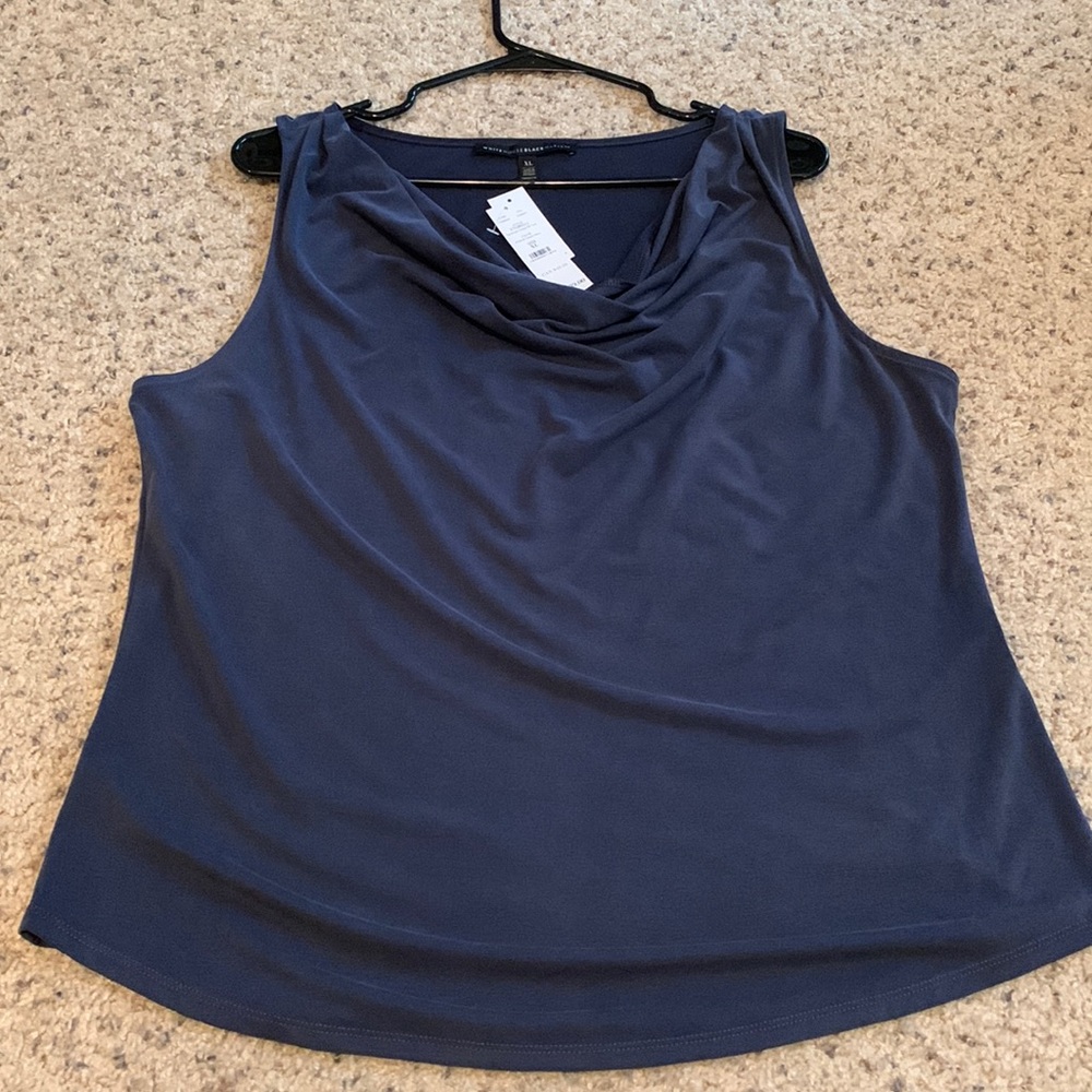 White House Black Market Drape Neck Tank